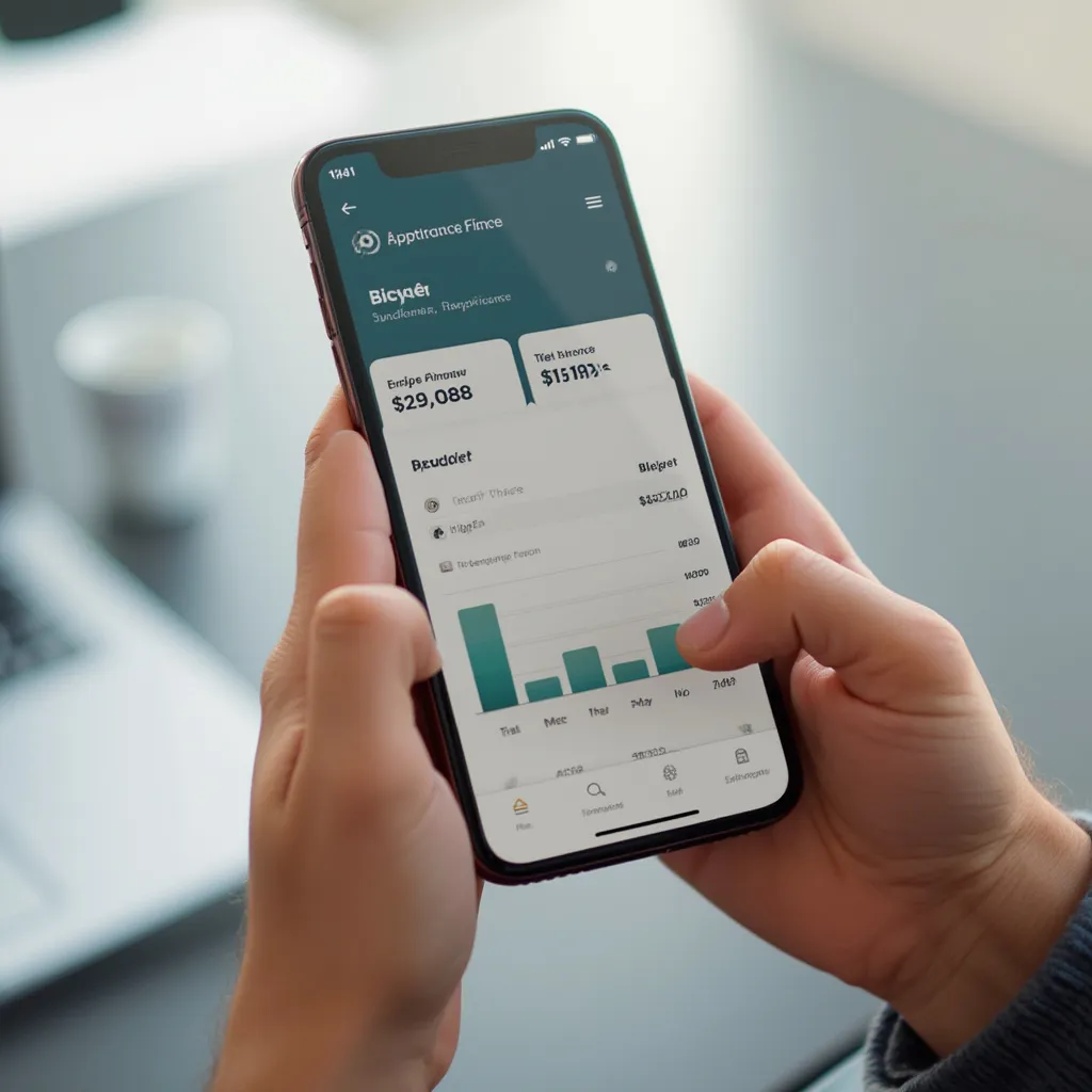 Usuario utilizando la app móvil