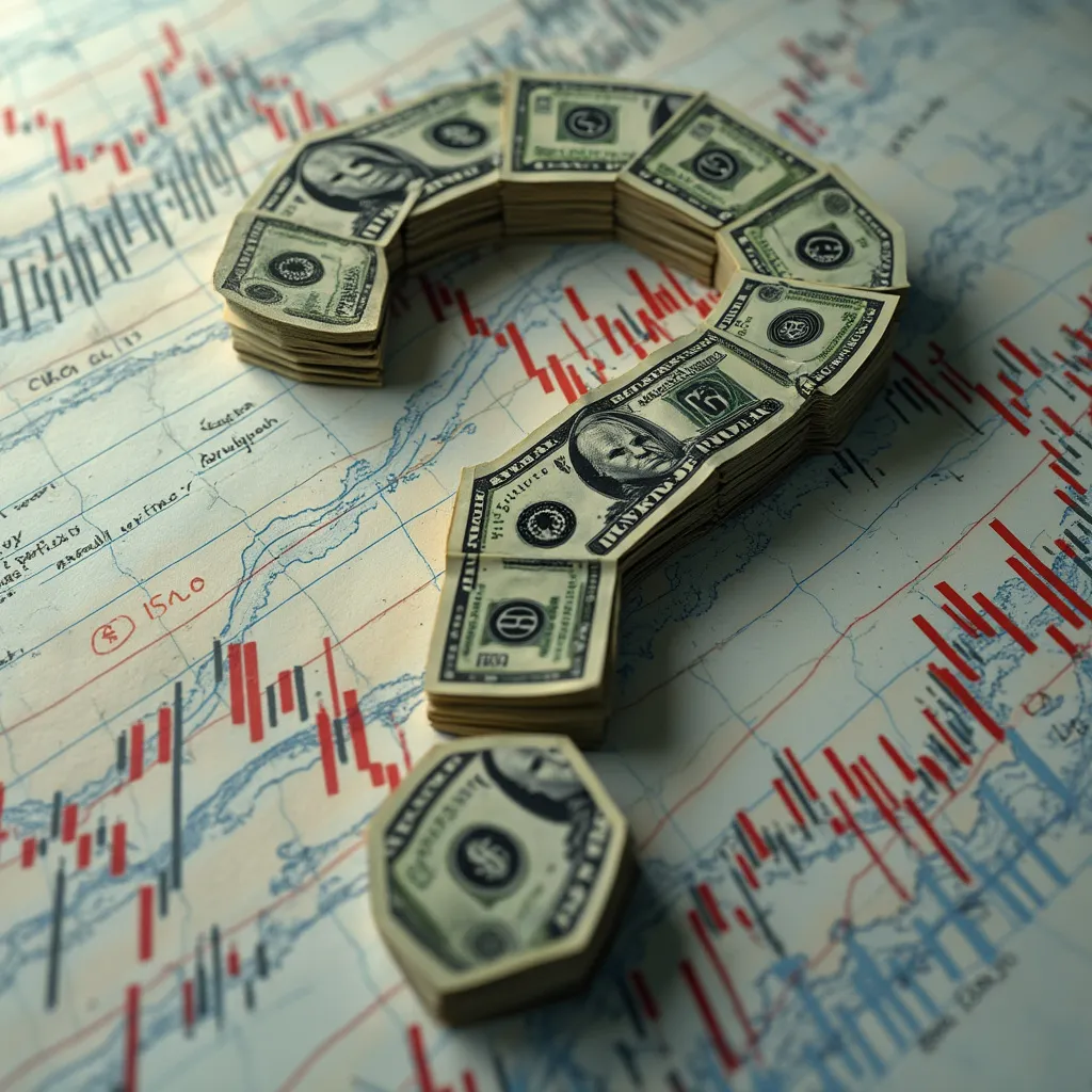 Signo de interrogación sobre inversiones